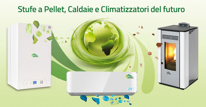 stufe pellet climatizzatori caldaie